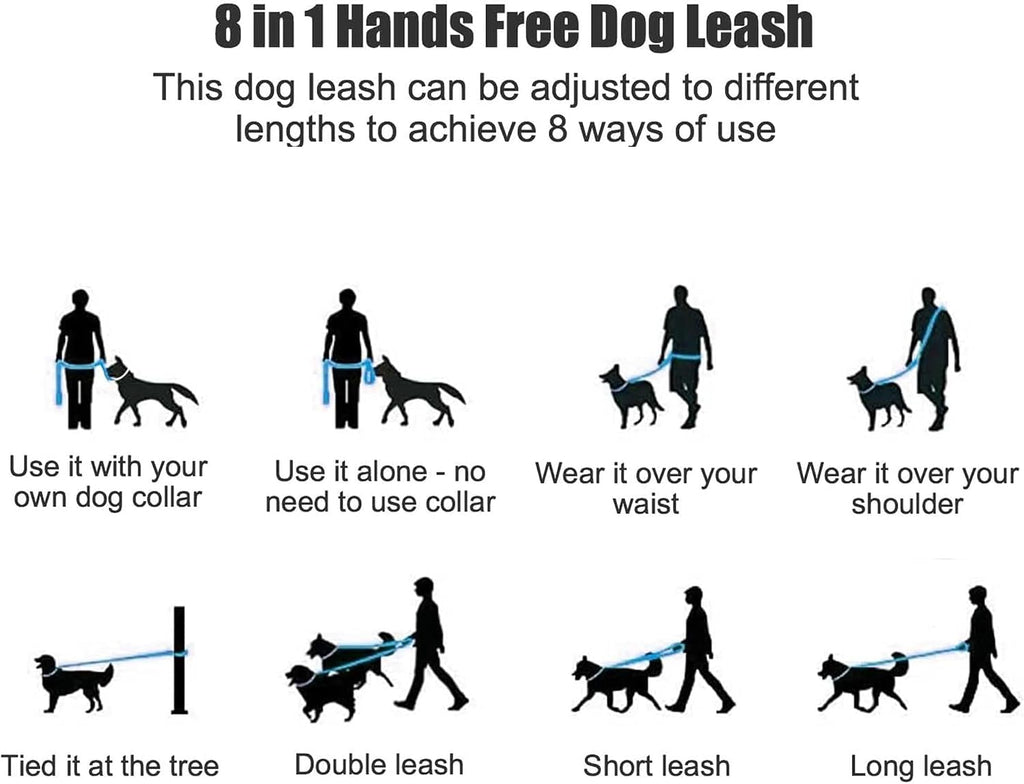 Mile High Life heavy duty dual dog lead being adjusted for short traffic control walking
