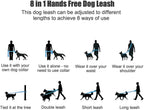 Mile High Life heavy duty dual dog lead being adjusted for short traffic control walking