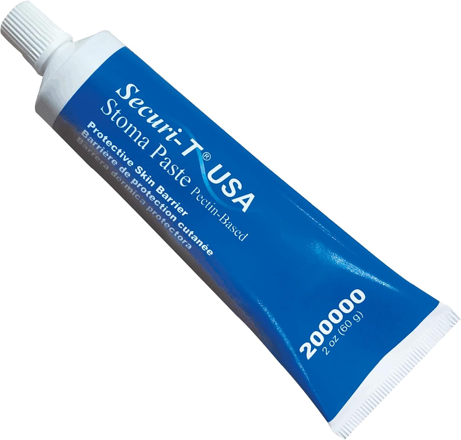 Genairex Securi-T Stoma Paste two ounce tube front view protective ostomy skin barrier