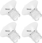 Lotbill 19mm silicone flange inserts for breast pumps front view