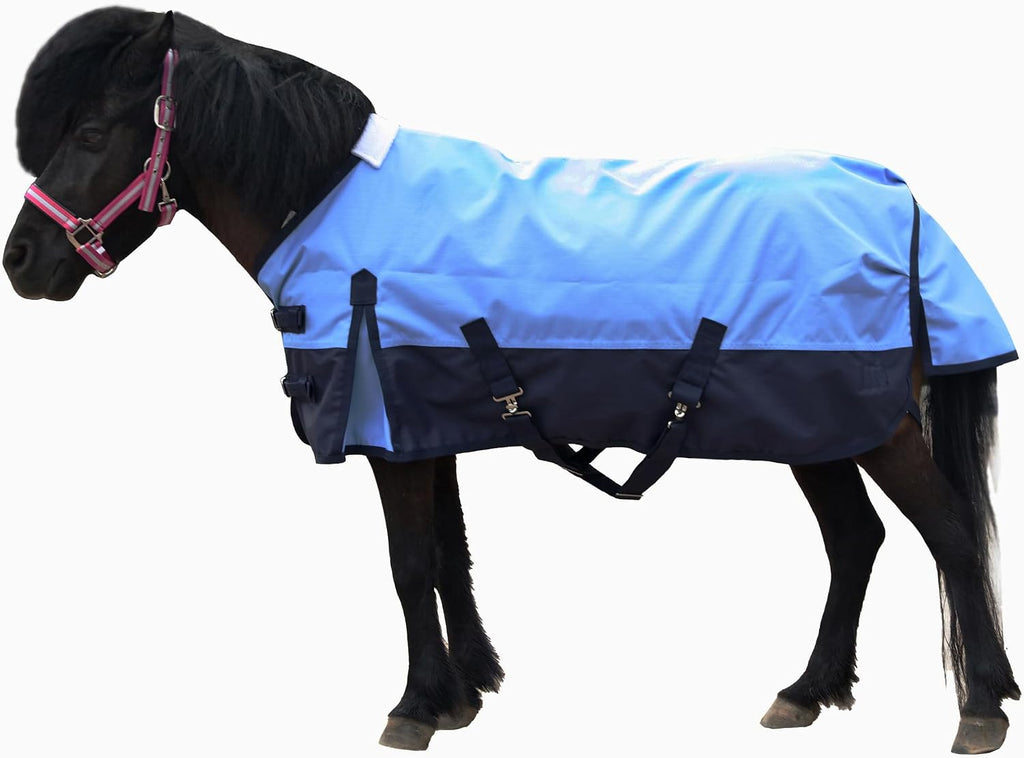 LEAFOREST 1200 Denier Waterproof Mini Shetland Rug Pony Rug Foal Rug Turnout Rug (no Filling) Pink Grey 45IN - Image 11