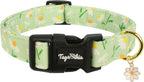 Dog Collars for Small Dogs, Dog Collar with Tulip Patterns, Summer Floral Dog Collar Tulip with Metal Buckle, Durable Cute Adjustable Collars Flower Gift for Puppy Small Medium Dogs-S - Image 10