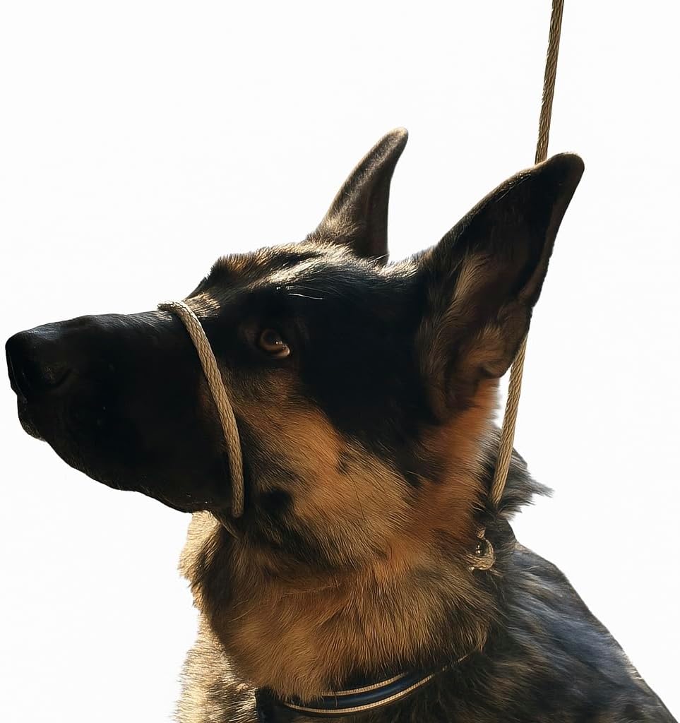Handmade Not So Fast Rover No-Pull Dog Headcollar front view