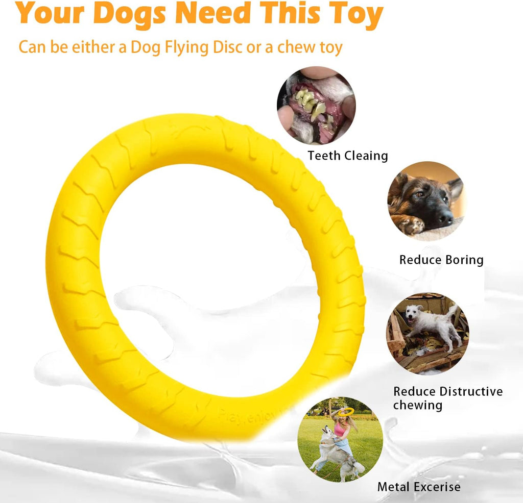Dlder dog toy being used for tug-of-war game