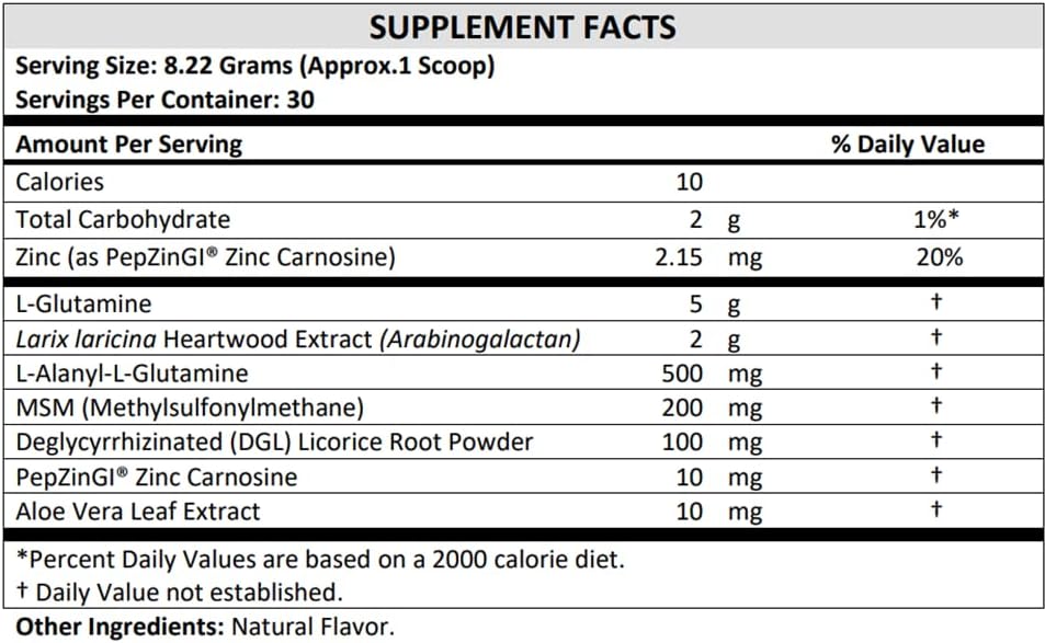 Terra Origin Healthy Gut dietary powder serving scoop and texture