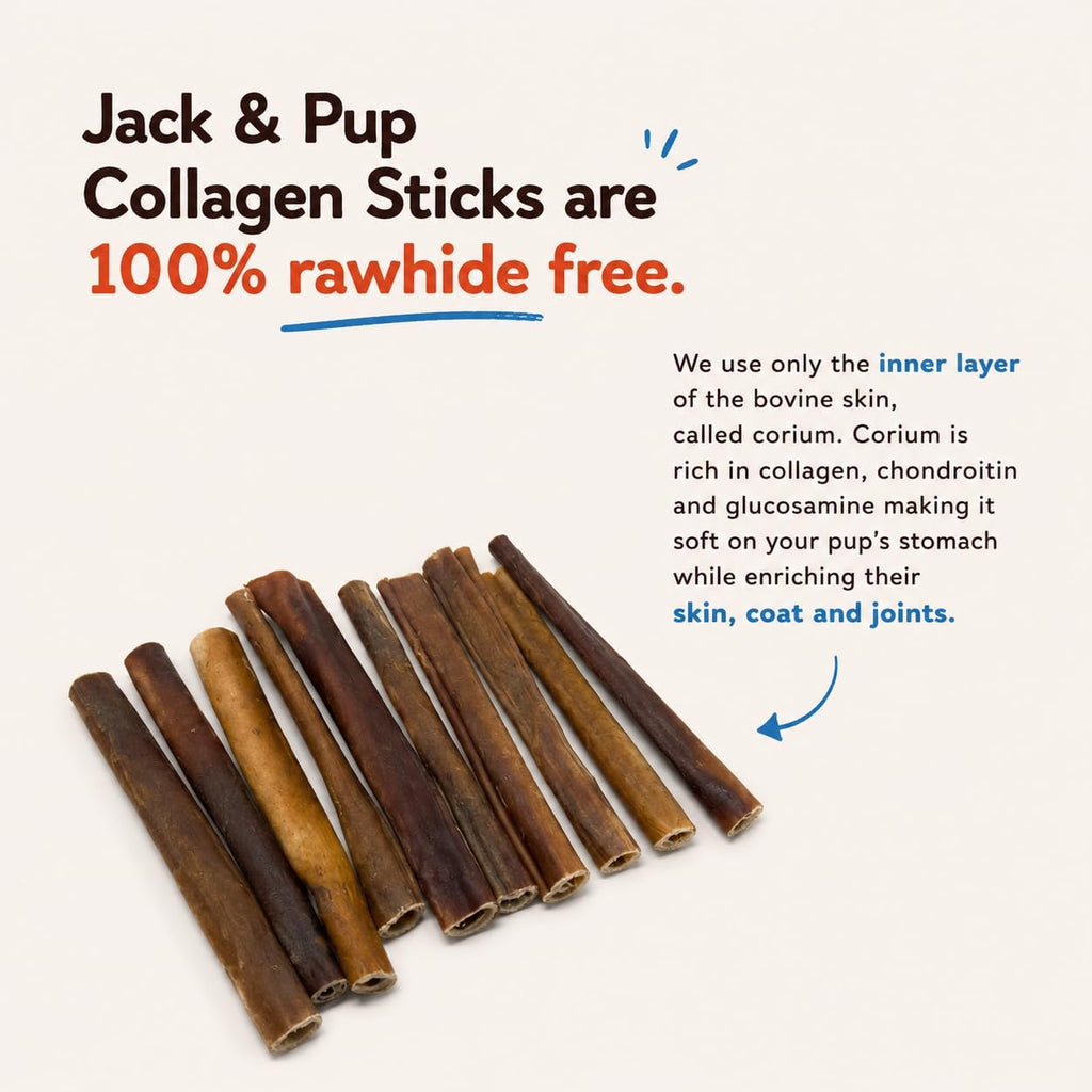 Ten pack of Jack and Pup collagen chews for dogs