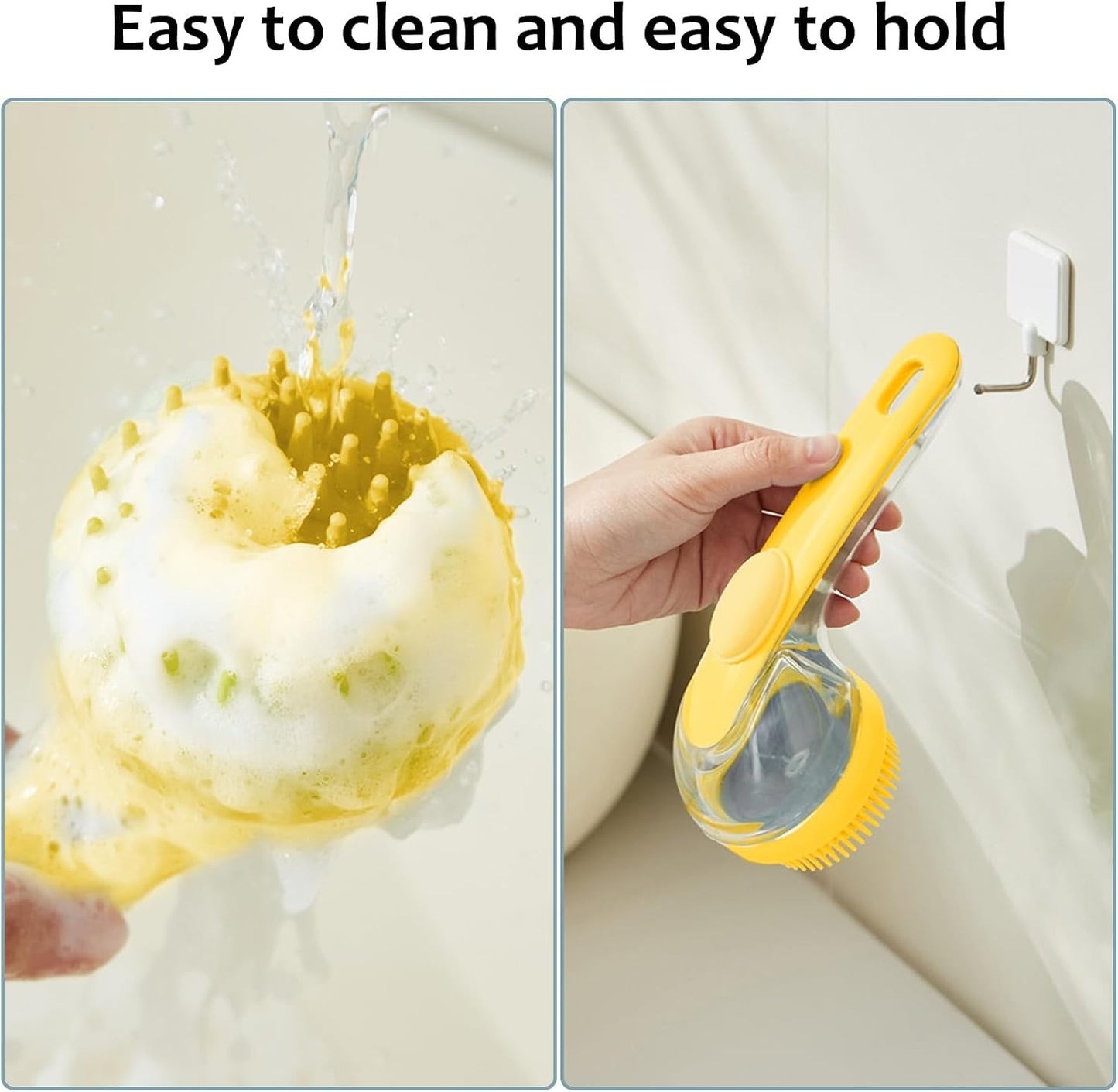 Multi functional dog and cat lathering bath brush for loose fur removal