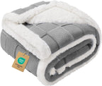 Luciphia Waterproof Dog Blanket, Leakproof Large Pet Blanket for Couch Sofa Bed Furniture Cover Protector, Washable Soft Sherpa Fleece with 3D Jacquard, Cozy Calming Reversible,Sage Green, 85"x57" - Image 14