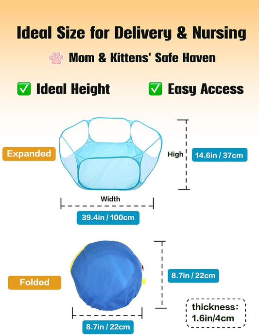 DDOTLUNA pet birth house mesh panels for optimal ventilation and monitoring