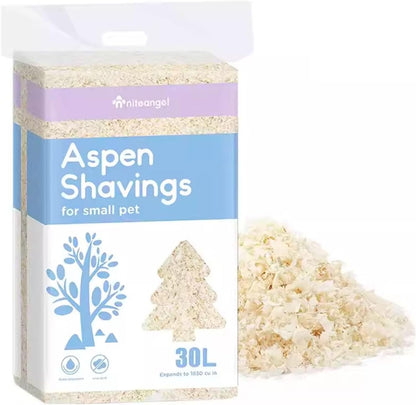 Niteangel Aspen Shaving Hamster Beddings for Syrian Dwarf Hamster Gerbil Mice Degu Rat Rabbit Bunny Guinea Pig Chinchilla Hedgehog or Other Small Pets (65L - Mini) - Image 11