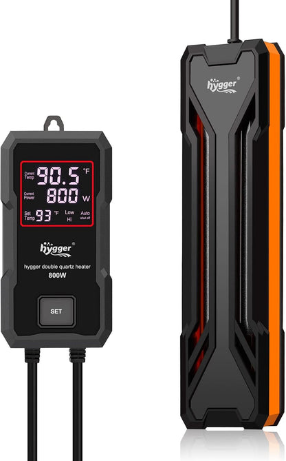 hygger Aquarium Heater 300W/500W/800W/1000W, Submersible Fish Tank Heater with Digital LED Controller and Intelligent Leaving Water Automatically Stop Heating System, for Freshwater and Saltwater - Image 10