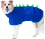 HezzLuv super absorbent dog bathrobe front view showing premium microfiber material