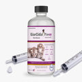 Giarcidia No More Worms cat dewormer front view of glass bottle with dropper