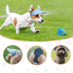 Detailed view of breathable canvas material on dog cap