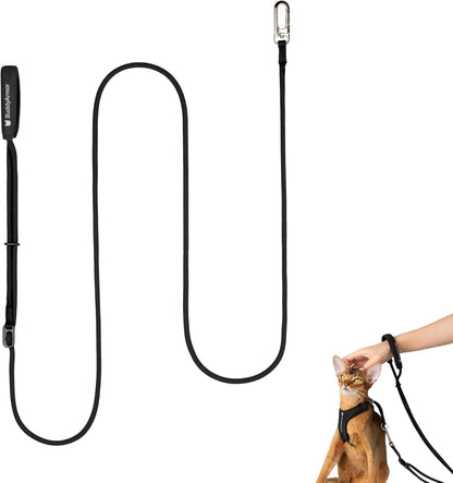 Hands Free Cat Leash Lightweight 4.1-7.2FT Adjustable Durable Rope Leash with Padded Handle, Versatile Crossbody Waist Lead for Cats Puppy 26lbs Outdoor Walking (Olive, S) - Image 11