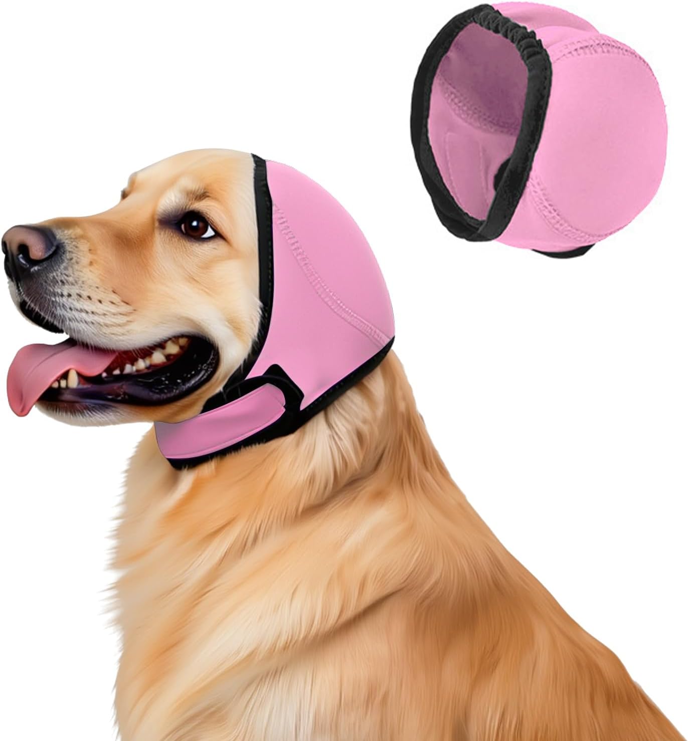 Dog Ear Muffs, No Flap Ear Wrap for Hematoma, Waterproof Calming Hoodie for Bathing, Grooming, Drying & Noise Relief - Image 9