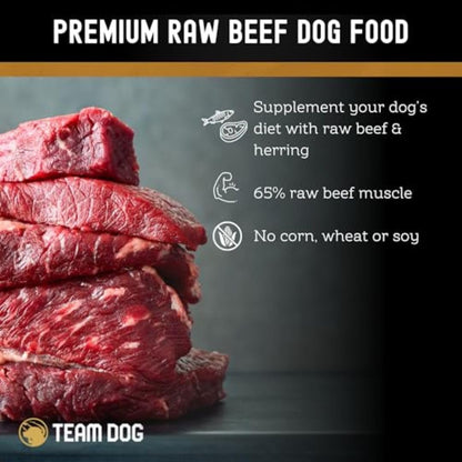 Team Dog raw dog food nutritional supplement information