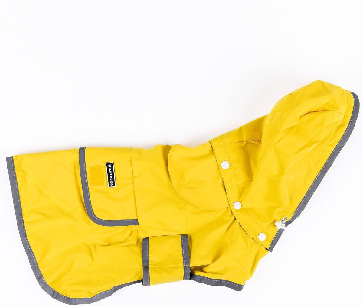 Wilderdog dog jacket waterproof raincoat front view on a pet