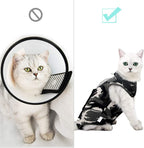 Side profile of pet in Doton post-surgery recovery clothing
