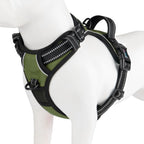 PHOEPET No Pull Dog Harness Medium Reflective Front Clip Vest with Handle, Adjustable 2 Metal Rings 2 Buckles(M, Grey) - Image 10