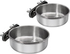 Bird Feeding Dish Cups, Stainless Steel, 2 Pack, Small - Image 6