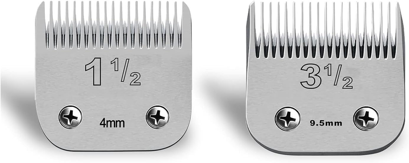 Ruzros premium barber tool accessories detachable ceramic blade set side profile presentation.