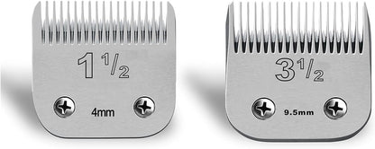Ruzros premium barber tool accessories detachable ceramic blade set side profile presentation.