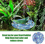 Side view of Jspupifip reptile hammock for chameleons