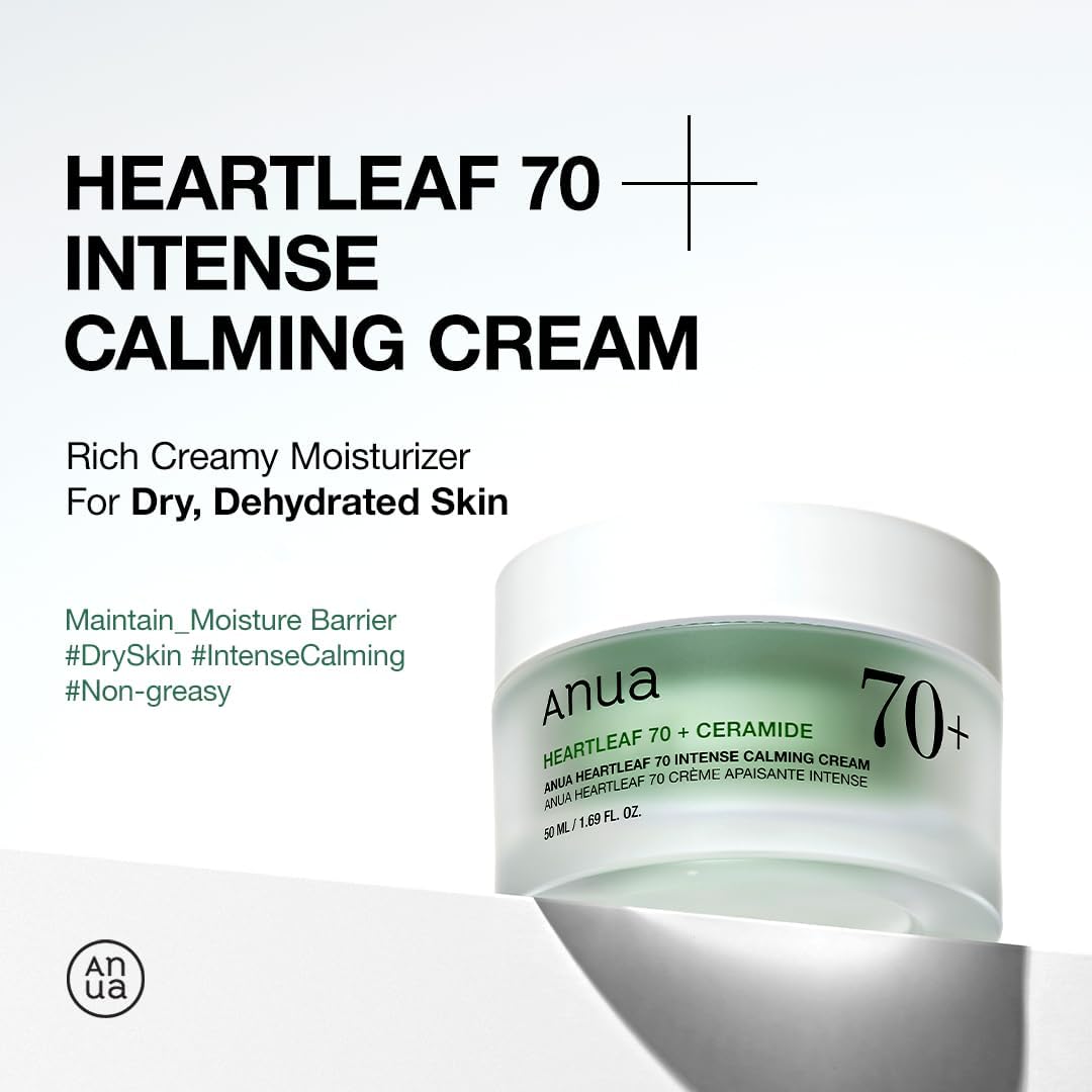 Anua Heartleaf 70 Intense Calming Cream with Ceramide, 1.69 fl.oz - Image 3