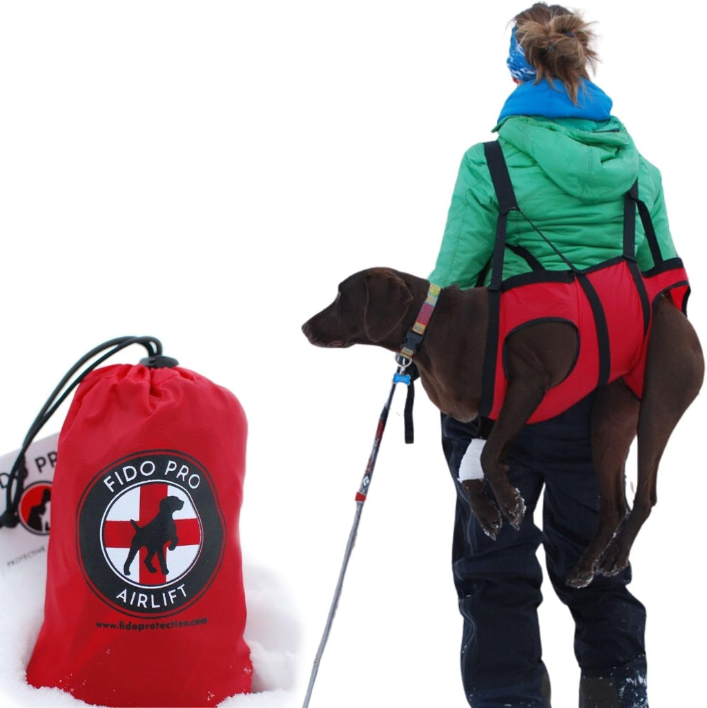 Fido Pro Airlift Ultra-Lite Dog Sling | Ultra-lite Sling Fit in Your Pocket & Bag | The solution for injury prevention and to assist Injured dogs | For Travel and Outdoor Adventures | Large(35-60 lbs) - Image 12