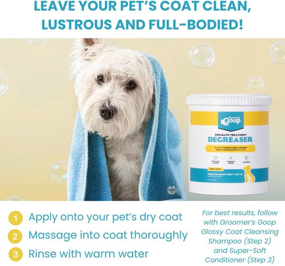Groomer's Goop pet grooming degreaser ready for application