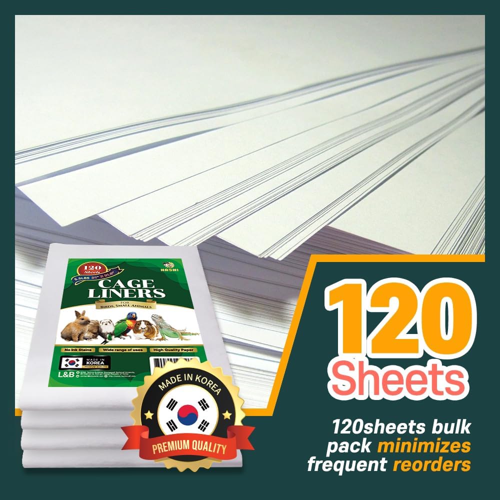 Clean grey newsprint sheets for small animal enclosure bedding