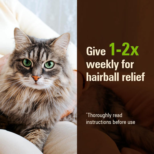 Sentry Petromalt hairball treatment gel for cats showing malt flavor text.