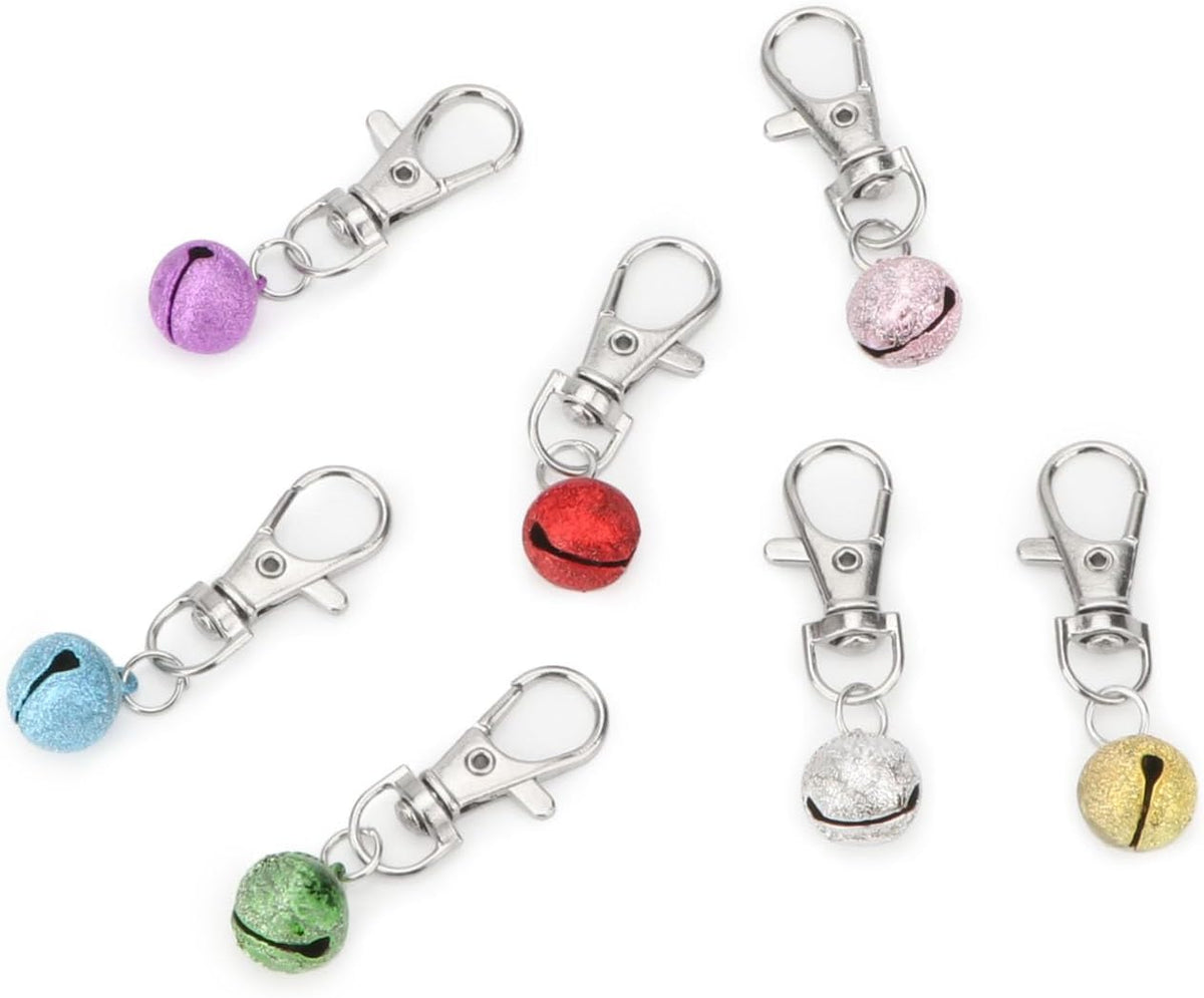 Full set of eight Wontee collar bells laid out