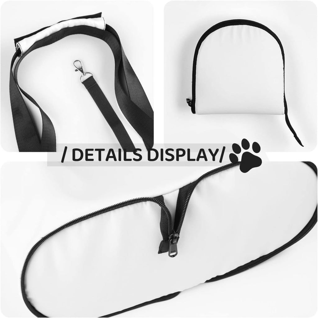 Top view of Pawaboo cat and dog purse with safety rope