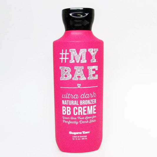 Supre My Bae Ultra Dark Natural Bronzer bottle front view for tanning