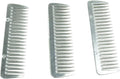 SXYH stainless metal pulling combs 3 pack front view for horse grooming.