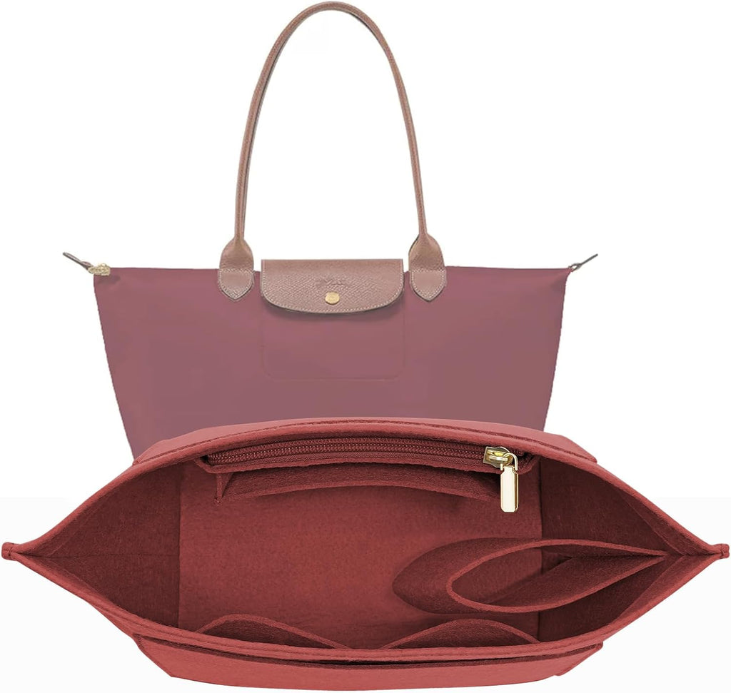 LOUKAYCCI Felt Purse Organizer Insert for Longchamp Le Pliage L Handbag Insert (Large, Black) - Image 11