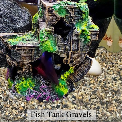 Fantian aquarium gravel in a decorative glass vase