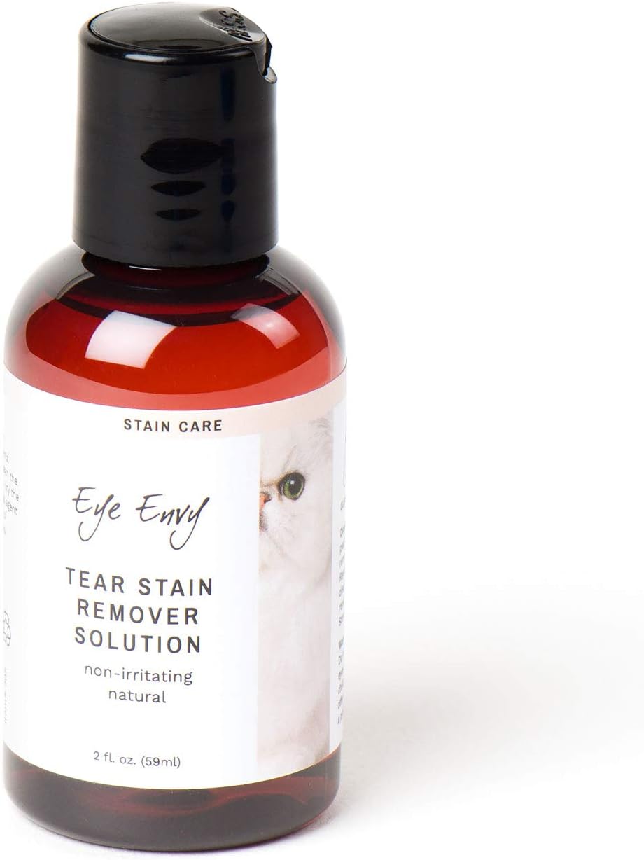 Eye Envy Tear Stain Remover Solution for Cats. Gentle, Natural and Safe. Cleans Tear Stains. Recommended by Breeders, Groomers. Remove Eye Stains from Persians and Exotics. 4 oz. Made in USA - Image 11