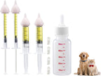 Pet Feeding Kit, Kitten Bottle Feeding Kit, Newborn Kitten Supplies, Fit for Feeding Newborn Puppies, Kitten, Squirrel, Rabbit, Hamster, 2 Pet Nipple - Image 11