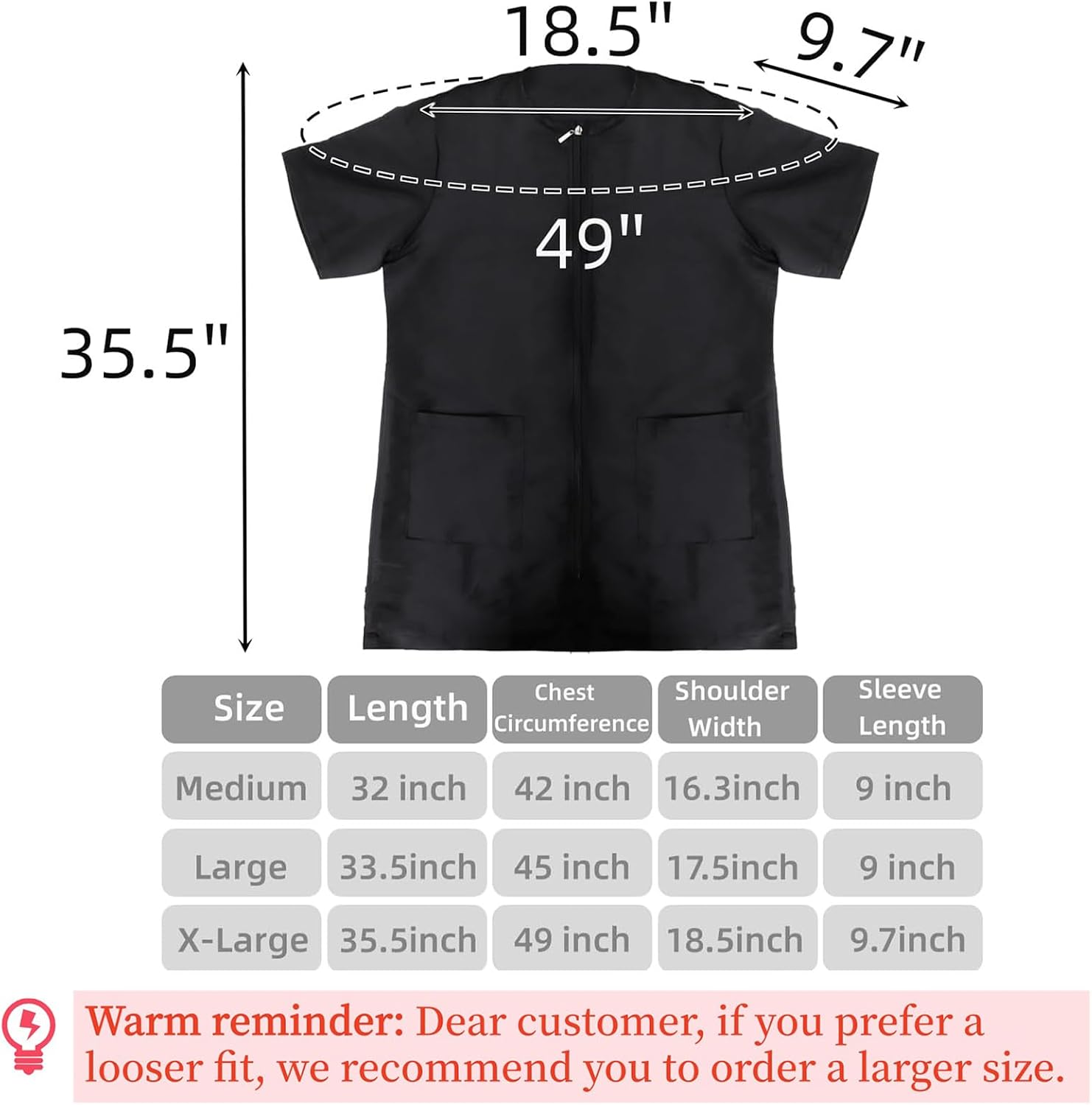 Pumtus dog grooming smock highlighting the double front pockets for tools