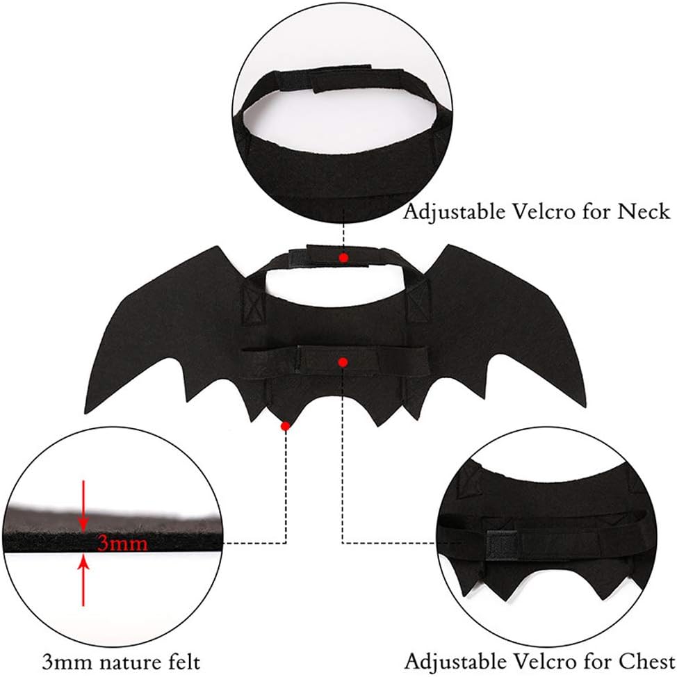 Soft felt texture of Puoyis cat costume wings