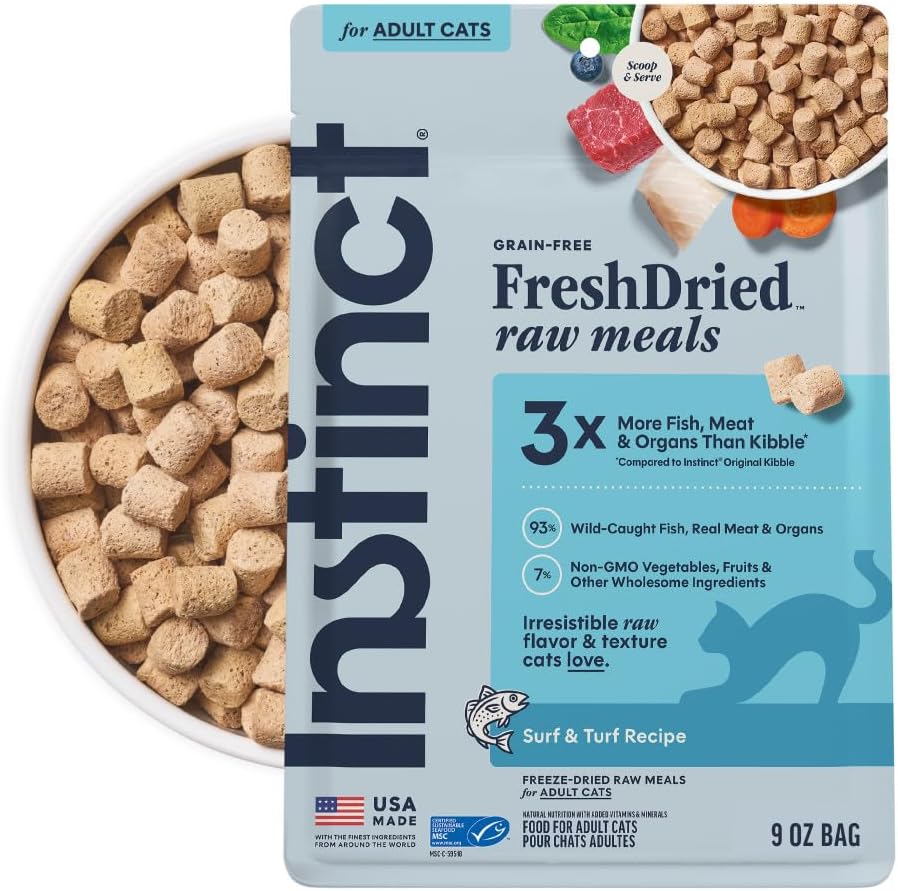 Instinct Raw Meals Freeze-Dried Pollock Cat Food, 24 oz. Bag - Image 11