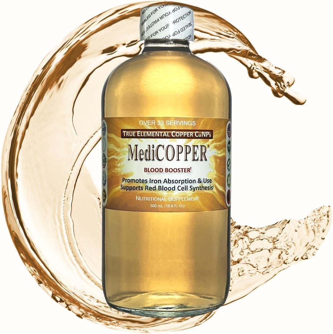 Nutraneering Medicopper Liquid Colloidal Copper 500ml front view