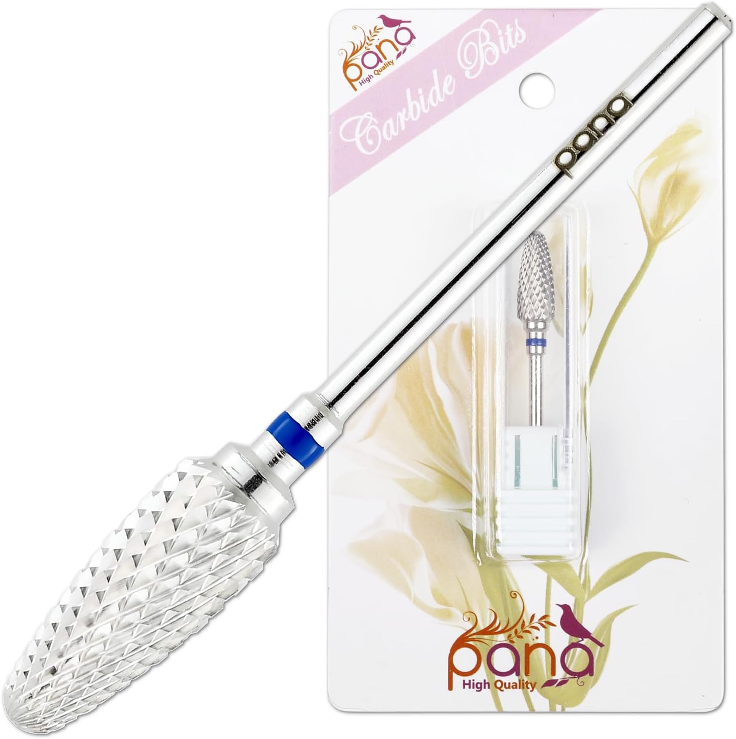 Pana 3/32 inch flame safety nail carbide bit front view