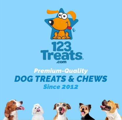 Nutritional information on 123 Treats rawhide chip bag
