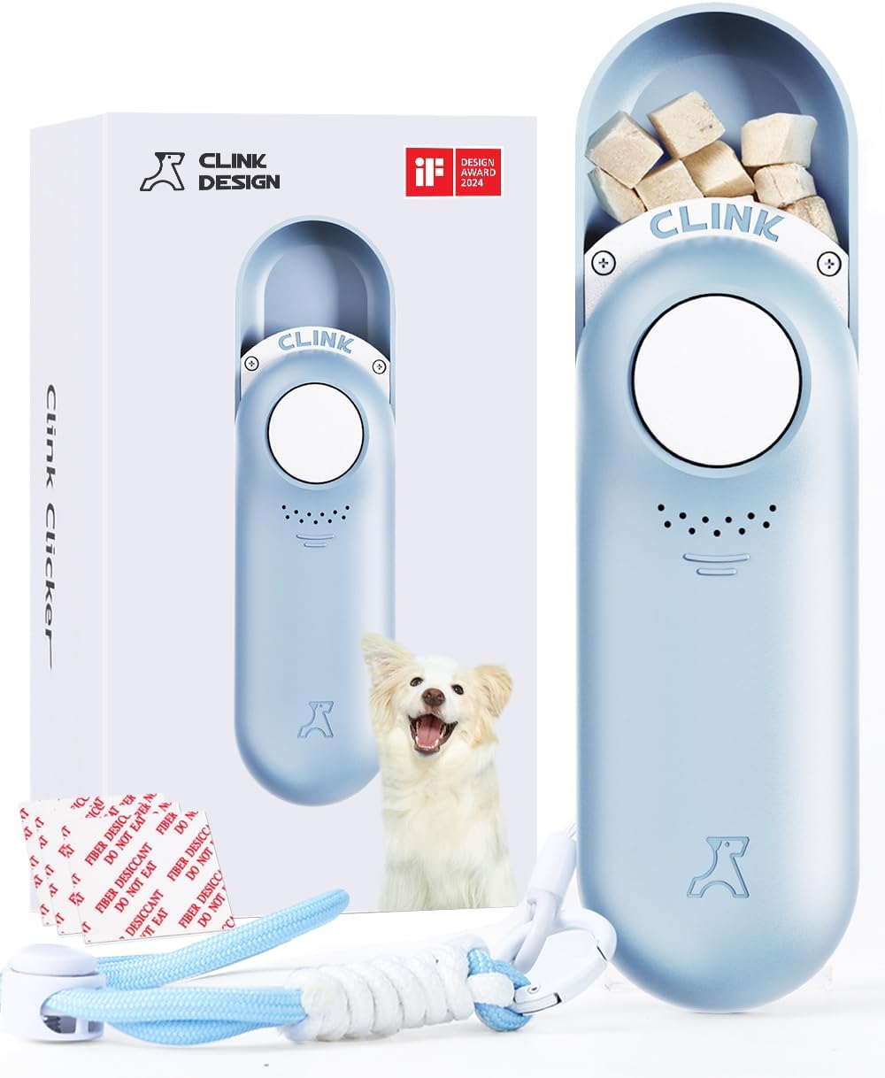 Clink Design Dog Training Clicker and Clicker Dog Trainer with Built in Treat Storage, Compact Dog Clicker for Puppy Training or Cat Clicker, 2.36 oz, Purple - Image 10