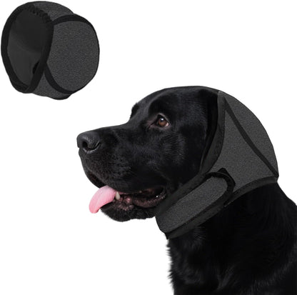 Generic dog ear muffs and calming hoodie front view