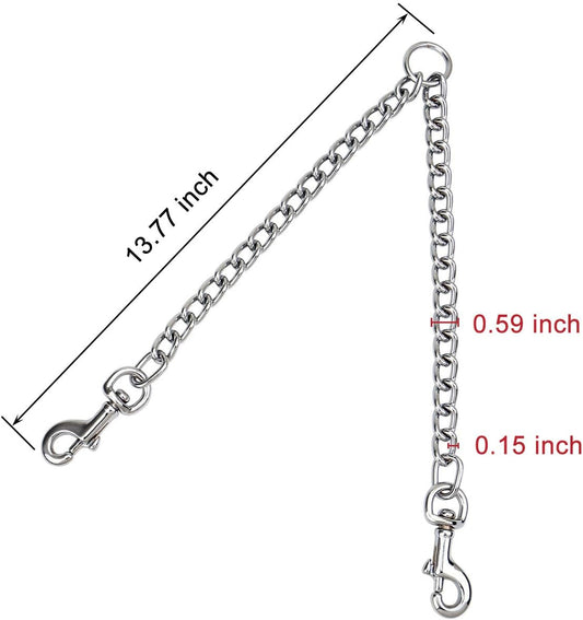 Filhome heavy duty metal chain splitter close up showing rust resistant chrome plating.